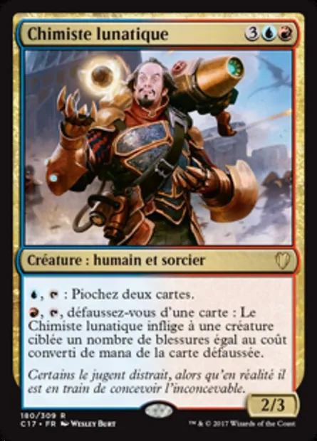 Chimiste lunatique, carte Magic C17 180 — extension Commander 2017