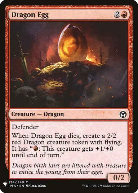 Dragon Egg, Magic card PLST IMA-124 — The List set