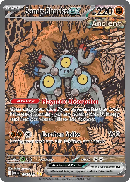 Sandy Shocks ex, Pokémon card PRE 159 — Prismatic Evolutions set