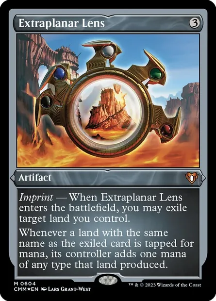 Extraplanar Lens, Magic card CMM 604 — Commander Masters set