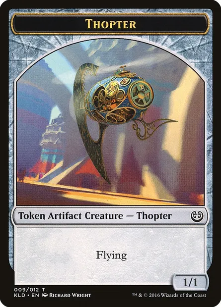 Thopter, carte Magic TKLD 9 — extension Kaladesh Tokens