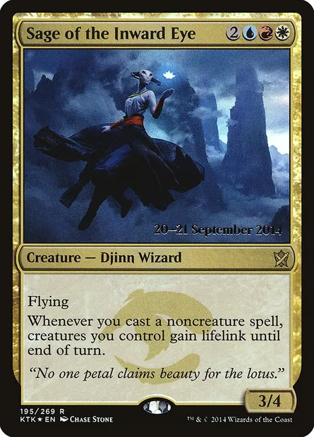 Sage de l'Œil intérieur, carte Magic PKTK 195s — extension Khans of Tarkir Promos