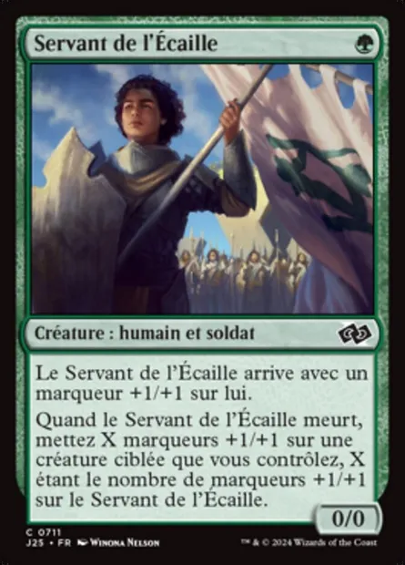 Servant de l'Écaille, carte Magic J25 711 — extension Foundations Jumpstart