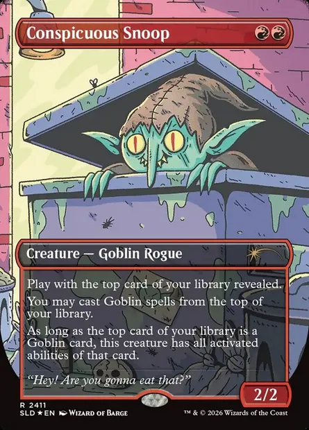 Conspicuous Snoop, Magic card SLD 2411 — Secret Lair Drop set