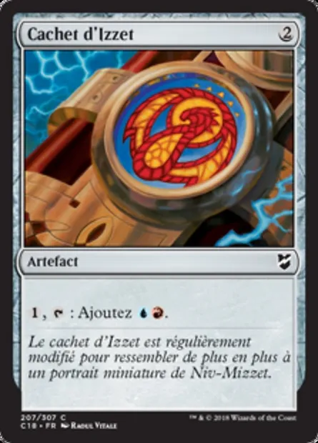 Cachet d'Izzet, carte Magic C18 207 — extension Commander 2018