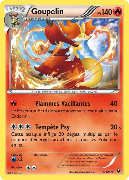 Goupelin, carte Pokémon FCO 13 — extension Impact des Destins