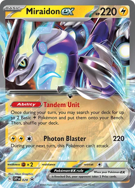 Miraidon ex, Pokémon card PR-SV 028 — SVP Black Star Promos set