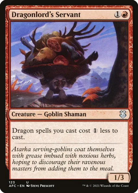Dragonlord's Servant, Magic card AFC 123 — Forgotten Realms Commander set