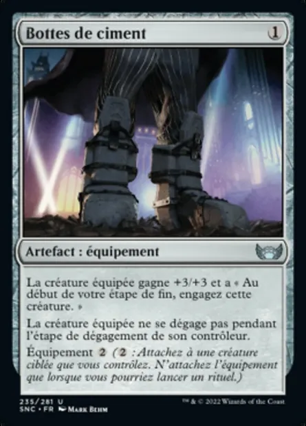 Bottes de ciment, carte Magic SNC 235 — extension Les rues de la Nouvelle-Capenna