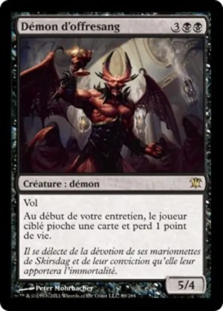 Démon d'offresang, carte Magic ISD 89 — extension Innistrad