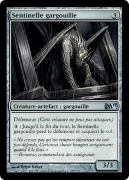 Sentinelle gargouille, carte Magic M11 207 — extension Magic 2011