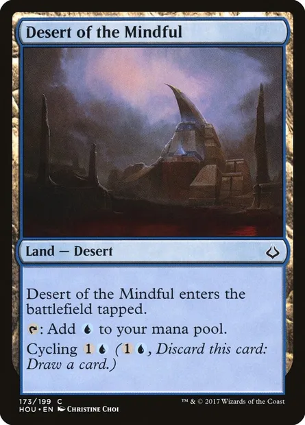 Desert of the Mindful, Magic card HOU 173 — Hour of Devastation set