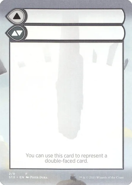 Double-Faced Substitute Card, carte Magic SSTX 2 — extension Strixhaven: School of Mages Substitute Cards