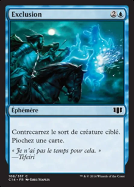 Exclusion, carte Magic C14 108 — extension Commander 2014