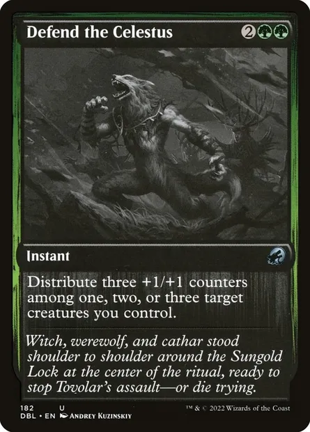 Defend the Celestus, Magic card DBL 182 — Innistrad: Double Feature set