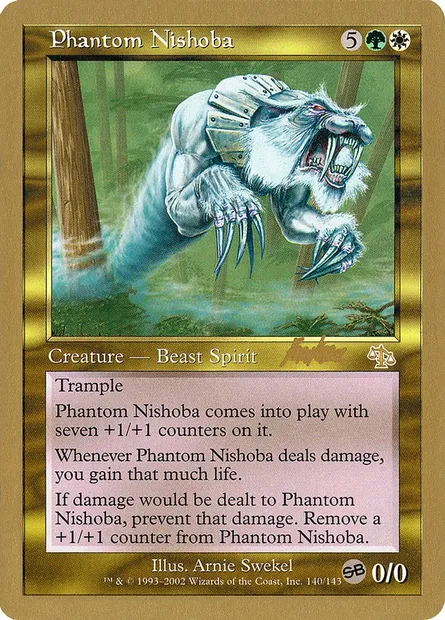 Phantom Nishoba, Magic card WC02 bk140sb — World Championship Decks 2002 set
