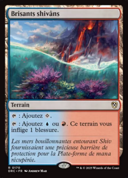 Brisants shivâns, carte Magic DRC 170 — extension Aetherdrift Commander