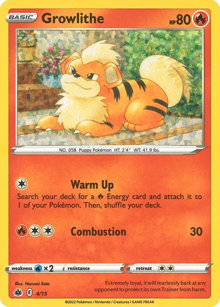 Caninos, carte Pokémon MCD22 4 — extension Collection McDonald's 2022