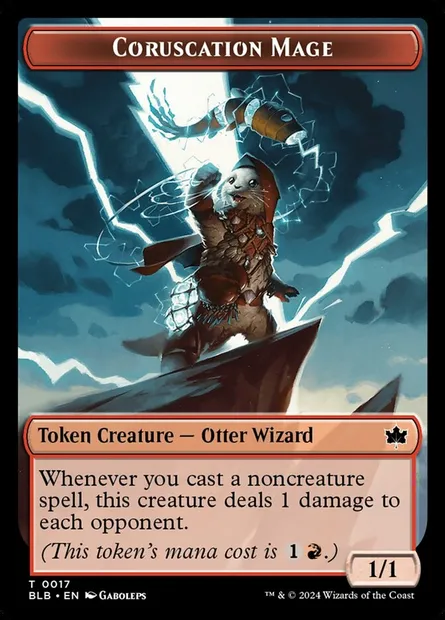 Coruscation Mage, Magic card TBLB 17 — Bloomburrow Tokens set