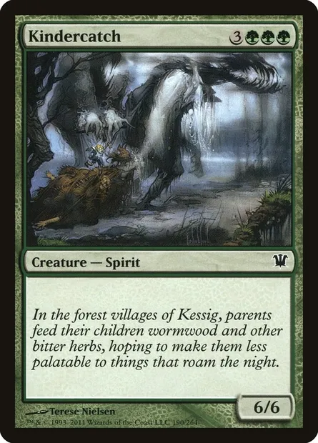 Kindercatch, Magic card ISD 190 — Innistrad set