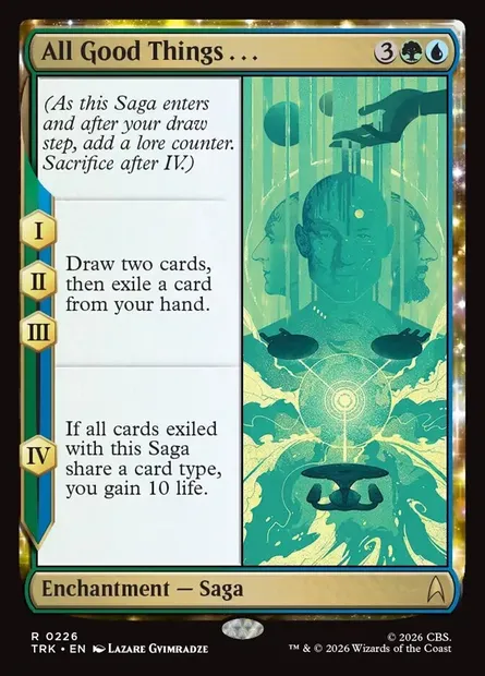 All Good Things..., Magic card TRK 226 — Star Trek set