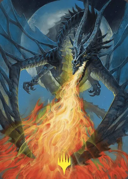 Balefire Dragon // Balefire Dragon, carte Magic ACMM 65 — extension Commander Masters Art Series