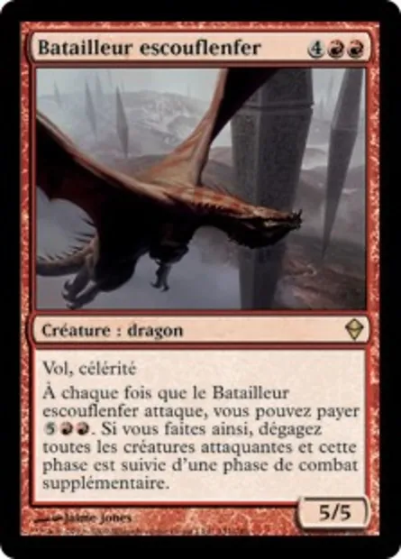 Batailleur escouflenfer, carte Magic ZEN 131 — extension Zendikar