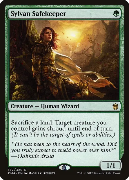 Sylvan Safekeeper, Magic card CMA 152 — Commander Anthology set