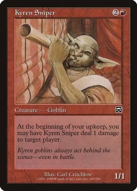 Kyren Sniper, Magic card MMQ 199 — Mercadian Masques set