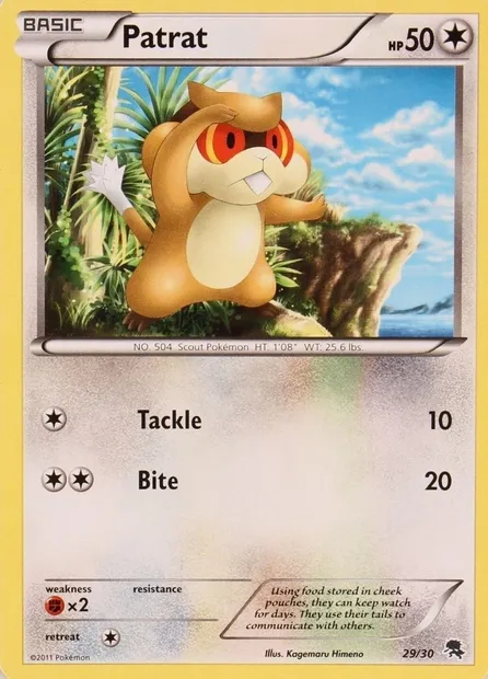 Ratentif, carte Pokémon TK5Z 029 — extension BW Trainer Kit Zoroark