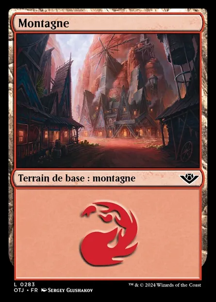 Montagne, carte Magic OTJ 283 — extension Outlaws of Thunder Junction