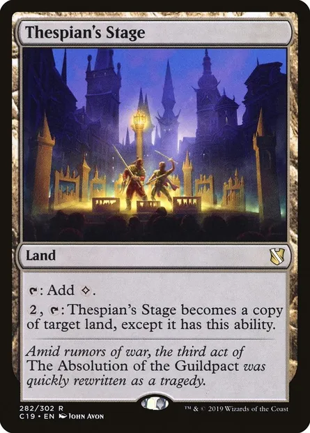 Thespian's Stage, Magic card C19 282 — Commander 2019 set