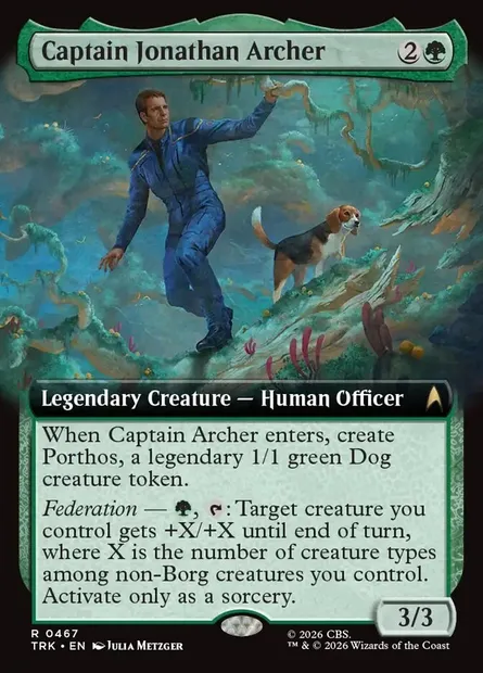 Captain Jonathan Archer, Magic card TRK 467 — Star Trek set