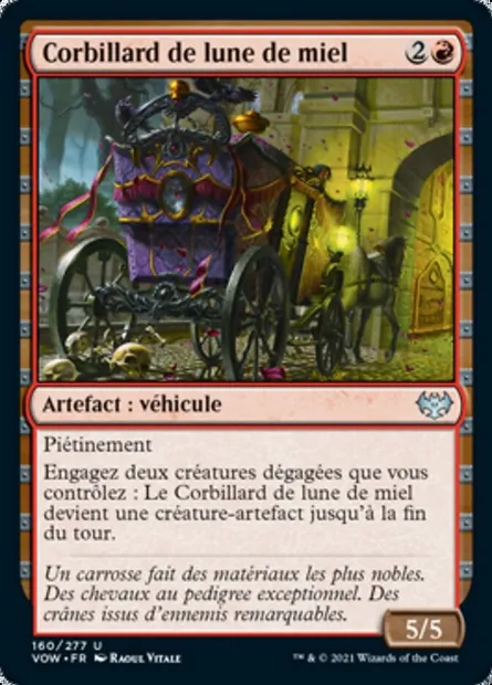 Corbillard de lune de miel, carte Magic VOW 160 — extension Innistrad : noce écarlate