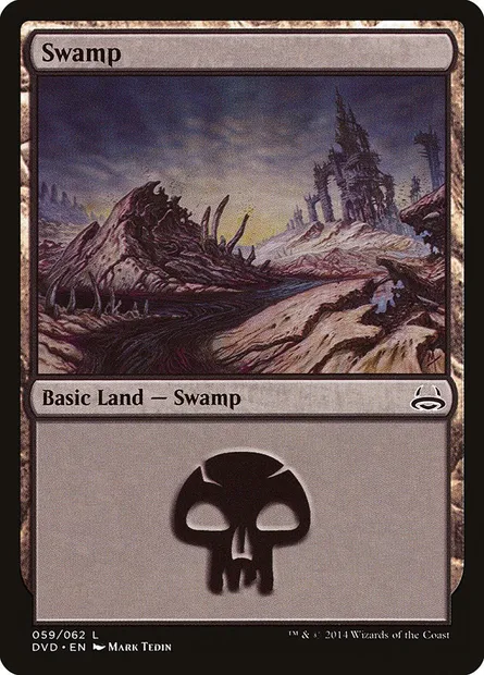 Swamp, Magic card DVD 59 — Duel Decks Anthology: Divine vs. Demonic set