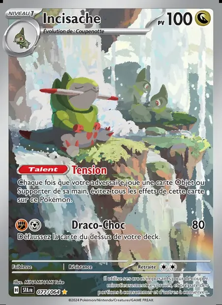 Incisache, carte Pokémon SFA 077 — extension Fable Nébuleuse