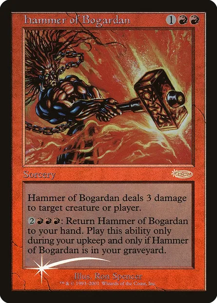 Hammer of Bogardan, Magic card G02 1 — Judge Gift Cards 2002 set
