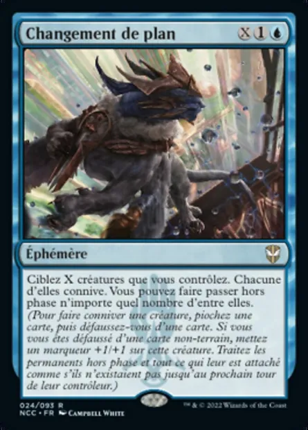 Changement de plan, carte Magic NCC 24 — extension New Capenna Commander