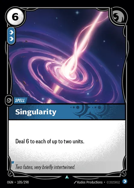 Singularity, Riftbound card OGN 105 — Origins set