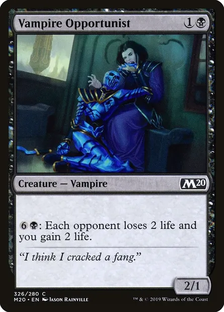 Vampire Opportunist, Magic card M20 326 — Core Set 2020 set