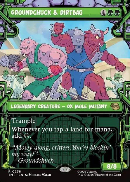 Groundchuck & Dirtbag, Magic card TMT 238 — Teenage Mutant Ninja Turtles set