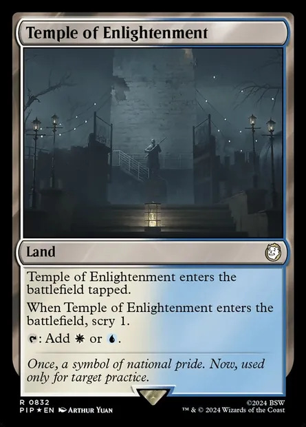 Temple de l'illumination, carte Magic PIP 832 — extension Fallout