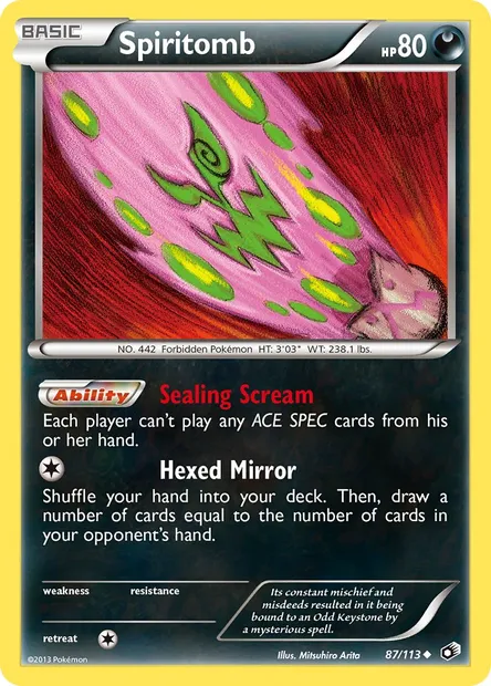 Spiritomb, Pokémon card LTR 87 — Legendary Treasures set