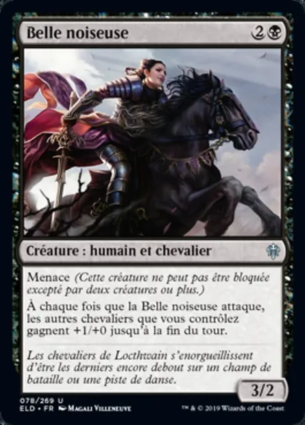 Belle noiseuse, carte Magic ELD 78 — extension Throne of Eldraine