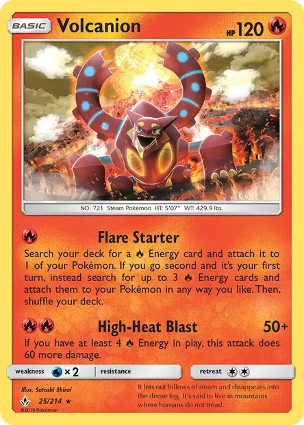 Volcanion, Pokémon card UNB 25 — Unbroken Bonds set