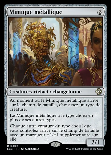 Mimique métallique, carte Magic LCC 308 — extension The Lost Caverns of Ixalan Commander
