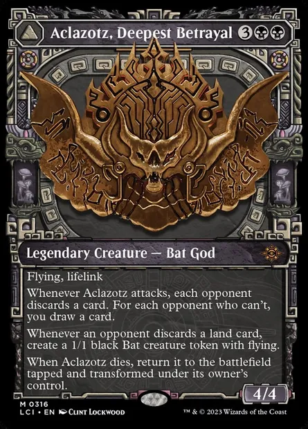Aclazotz, Trahison des profondeurs // Temple des morts, carte Magic LCI 316 — extension The Lost Caverns of Ixalan