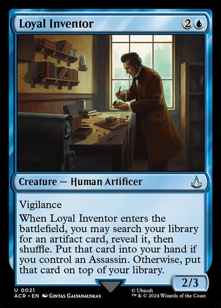 Loyal Inventor, Magic card ACR 21 — Assassin's Creed set