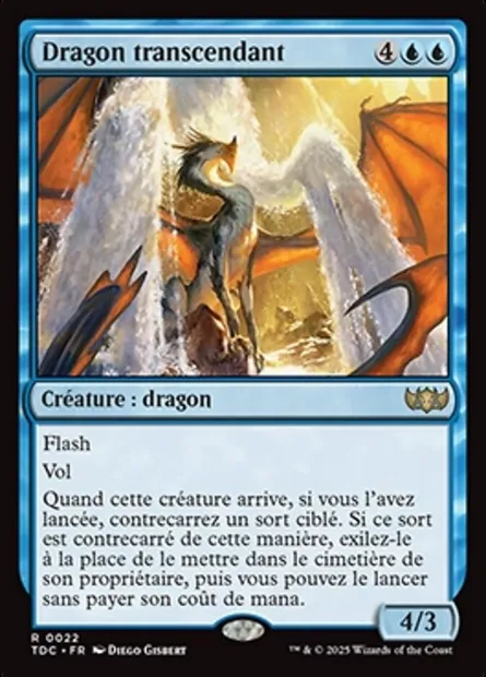 Dragon transcendant, carte Magic TDC 22 — extension Tarkir: Dragonstorm Commander