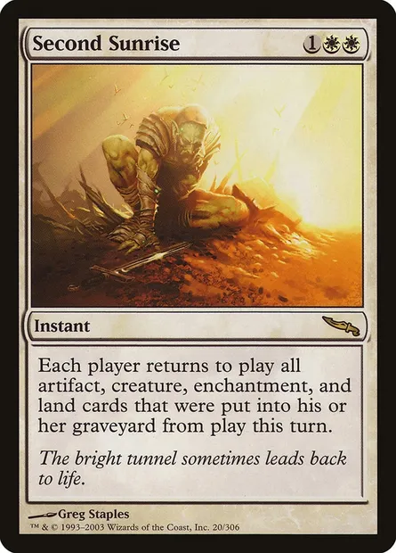 Second Sunrise, Magic card MRD 20 — Mirrodin set